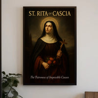St. Rita Of Cascia The Patroness Of Poster PosterGoat