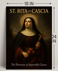 St. Rita Of Cascia The Patroness Of Poster PosterGoat