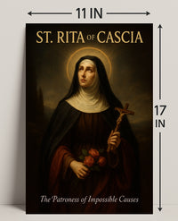 St. Rita Of Cascia The Patroness Of Poster PosterGoat