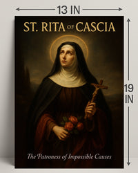 St. Rita Of Cascia The Patroness Of Poster PosterGoat