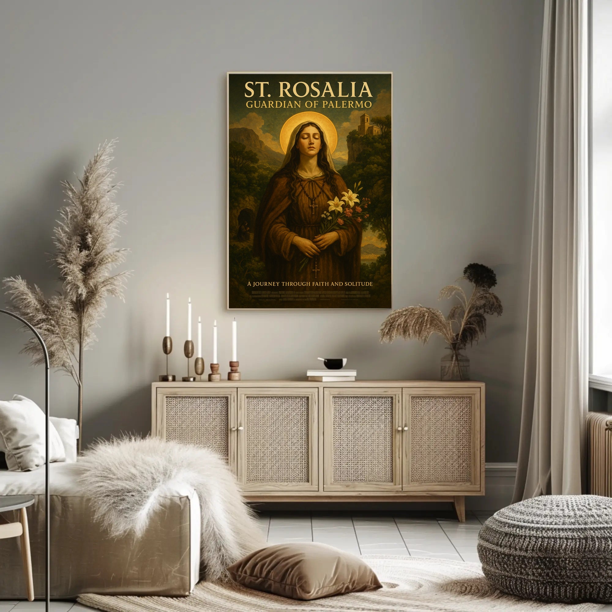 St. Rosalia Guardian Of Palermo Poster PosterGoat