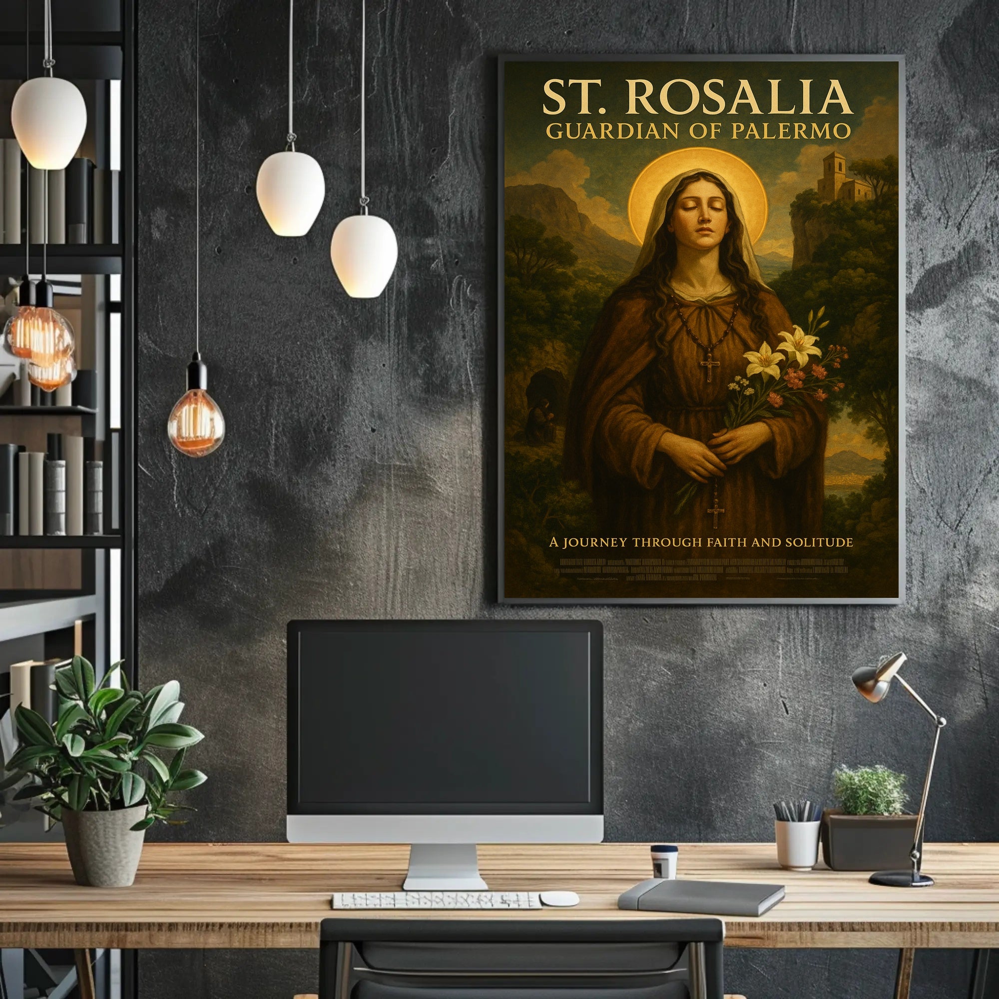 St. Rosalia Guardian Of Palermo Poster PosterGoat