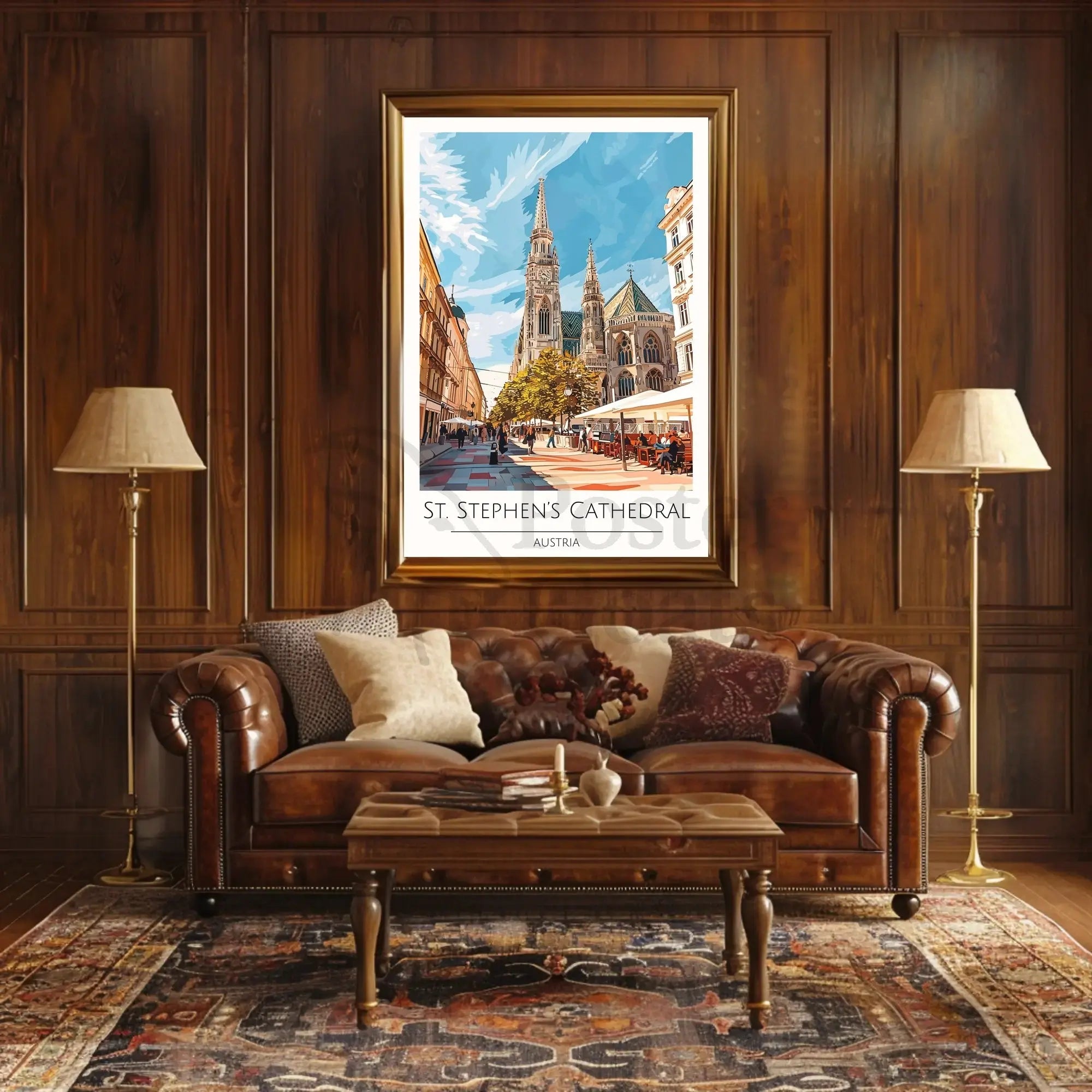 St. Stephen's Cathedral in Vienna: Vibrant Poster PosterGoat