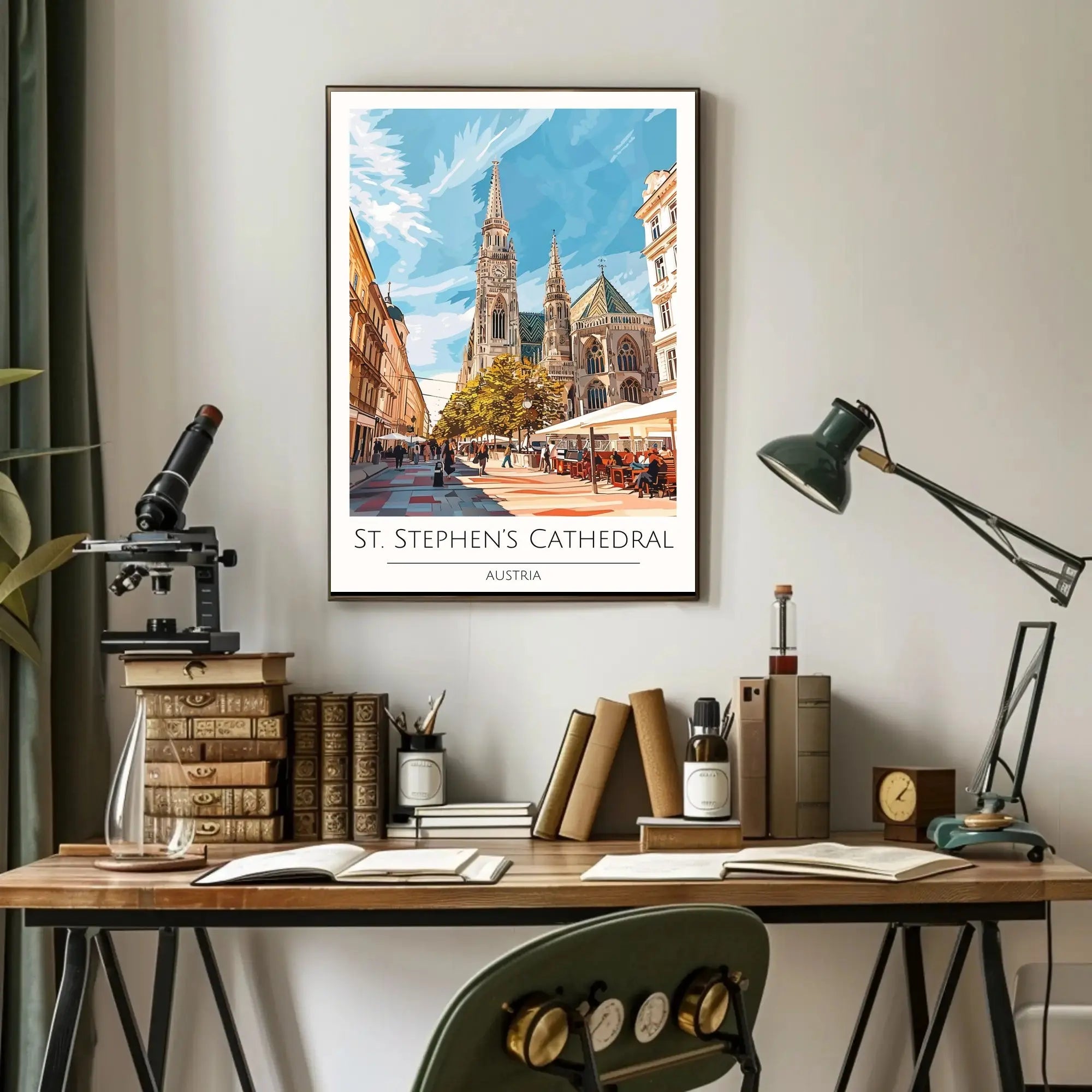 St. Stephen's Cathedral in Vienna: Vibrant Poster PosterGoat