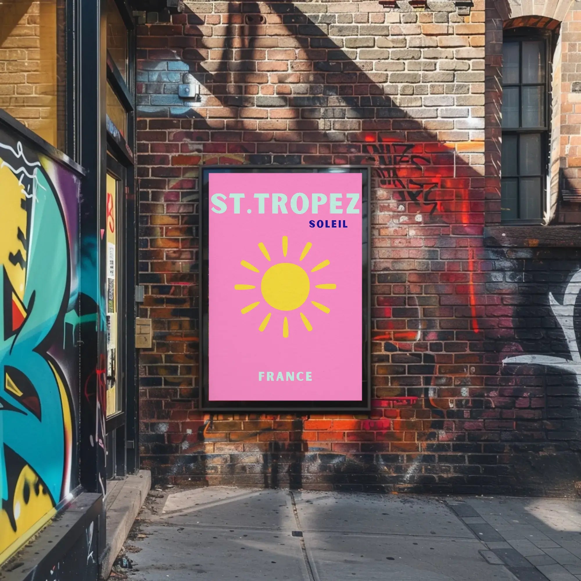 St. Tropez Sunshine Vibes Travel Poster PosterGoat