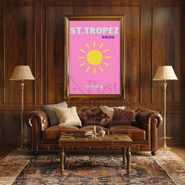 St. Tropez Sunshine Vibes Travel Poster PosterGoat