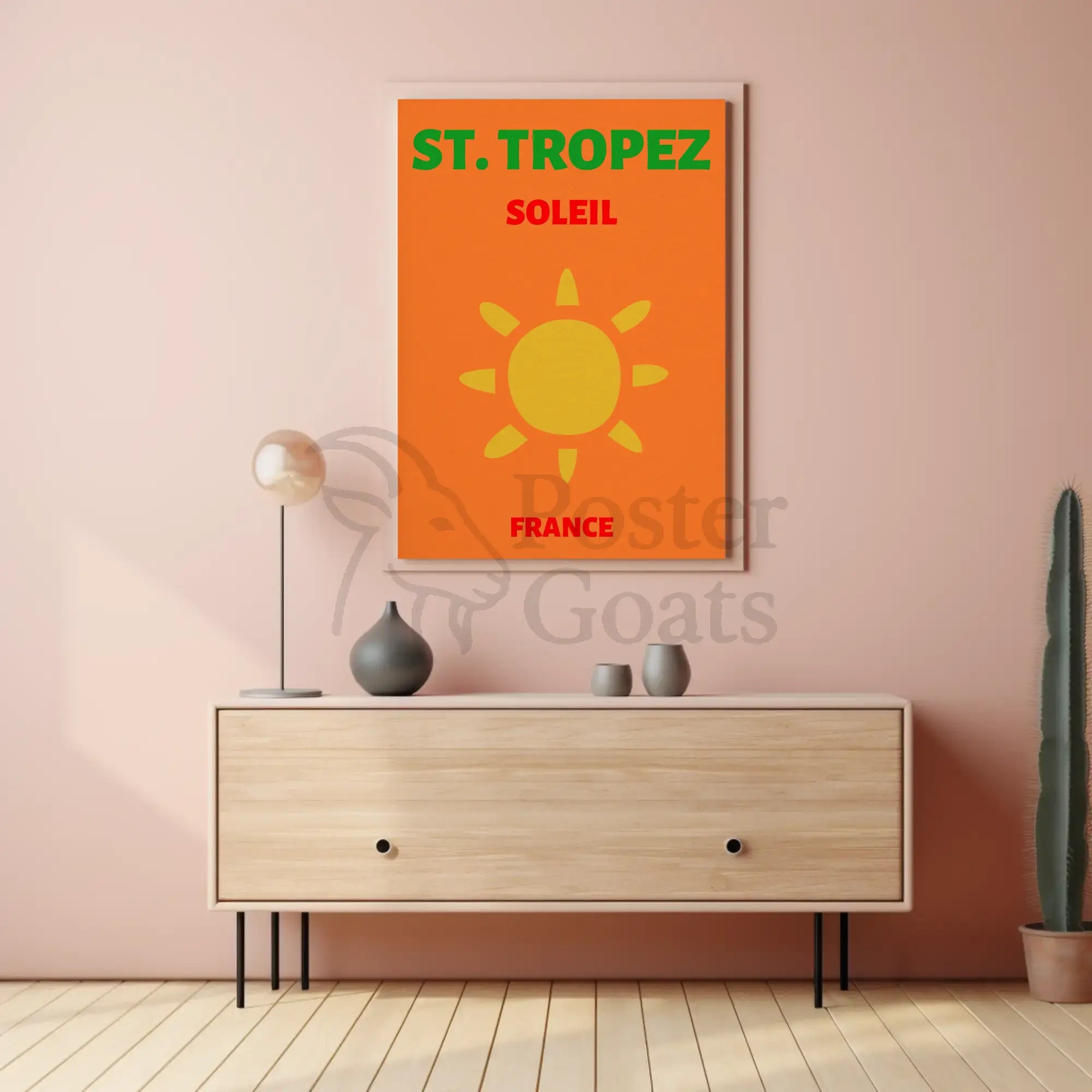 St. Tropez Travel Poster celebrates sunny French Riviera memories PosterGoat