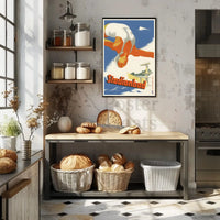 Stadionbad Diver Retro Themed Sports Poster PosterGoat