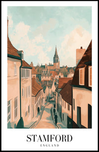 Stamford's Quaint Charm: Vintage Travel Poster PosterGoat