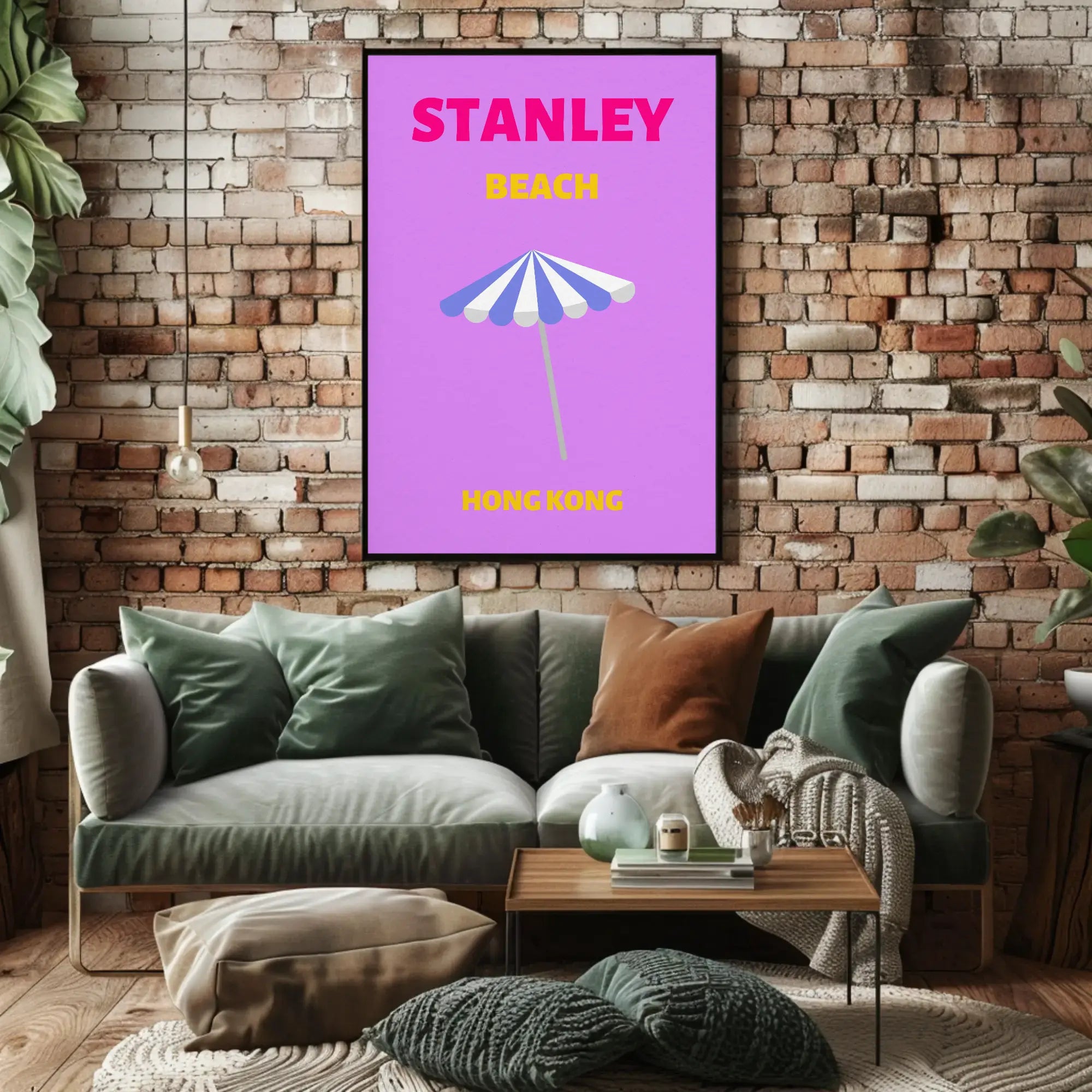 Stanley Beach Modern Travel Artwork Travel Poster PosterGoat
