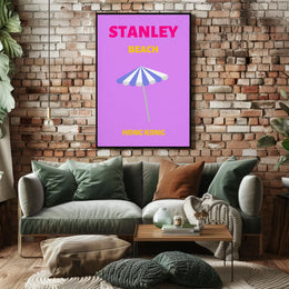 Stanley Beach Modern Travel Artwork Travel Poster PosterGoat