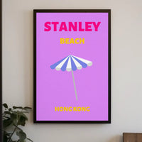 Stanley Beach Modern Travel Artwork Travel Poster PosterGoat