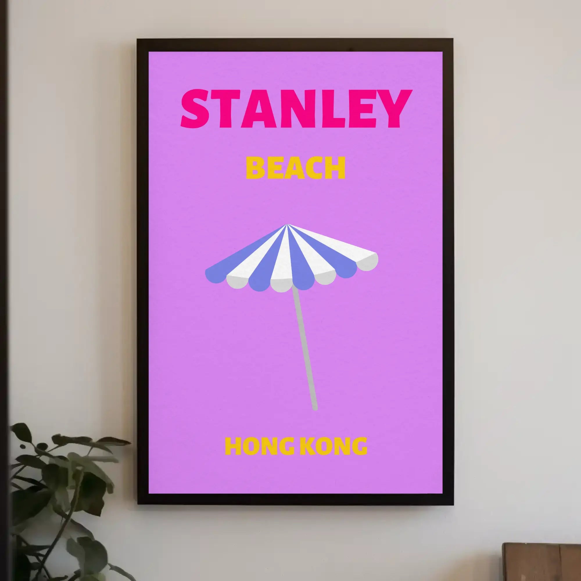 Stanley Beach Modern Travel Artwork Travel Poster PosterGoat