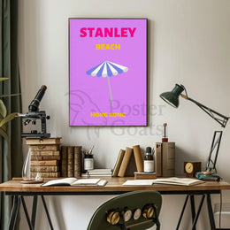 Stanley Beach Modern Travel Artwork Travel Poster PosterGoat