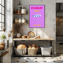 Stanley Beach Modern Travel Artwork Travel Poster PosterGoat