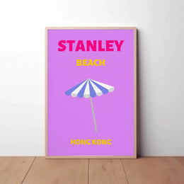 Stanley Beach Modern Travel Artwork Travel Poster PosterGoat
