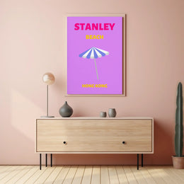 Stanley Beach Modern Travel Artwork Travel Poster PosterGoat