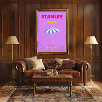 Stanley Beach Modern Travel Artwork Travel Poster PosterGoat