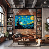 Starry Night Inspired Post-Impressionist Art Poster PosterGoat
