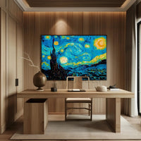 Starry Night Inspired Post-Impressionist Art Poster PosterGoat