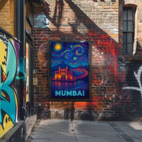 Starry Night Mumbai Gateway Travel Poster PosterGoat