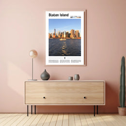 Staten Island Skyline New York Travel Poster PosterGoat