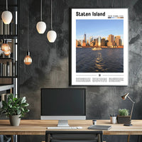 Staten Island Skyline New York Travel Poster PosterGoat