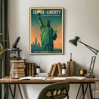 Statue Of Liberty A Beacon Of Freedom Poster PosterGoat