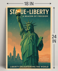 Statue Of Liberty A Beacon Of Freedom Poster PosterGoat