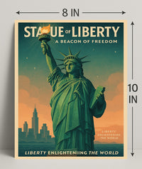 Statue Of Liberty A Beacon Of Freedom Poster PosterGoat