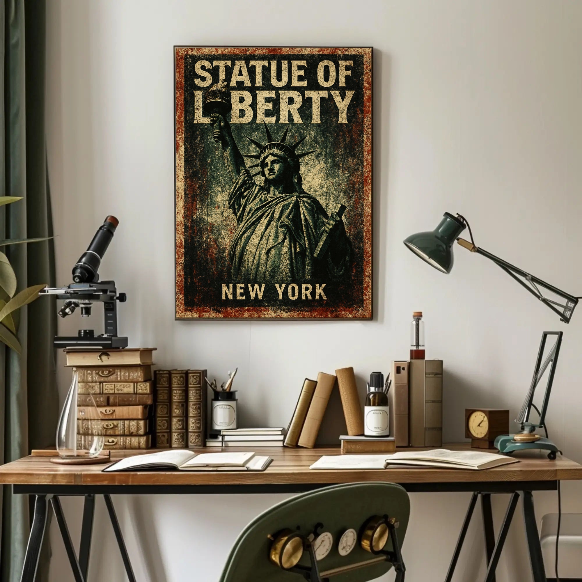 Statue Of Liberty New York Poster PosterGoat