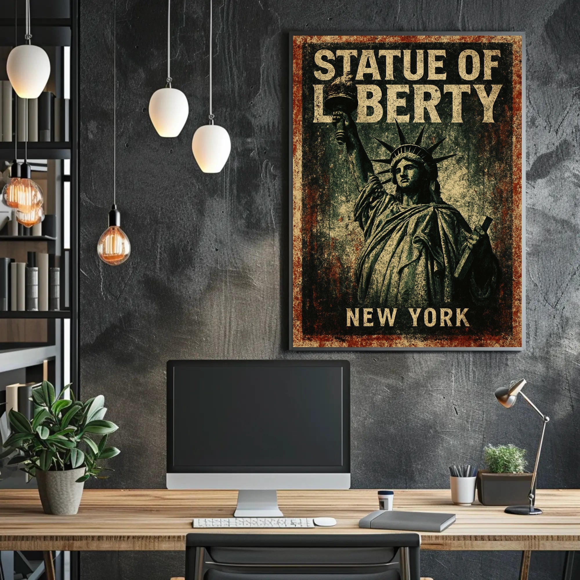 Statue Of Liberty New York Poster PosterGoat