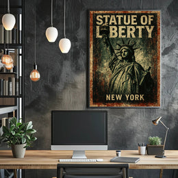 Statue Of Liberty New York Poster PosterGoat