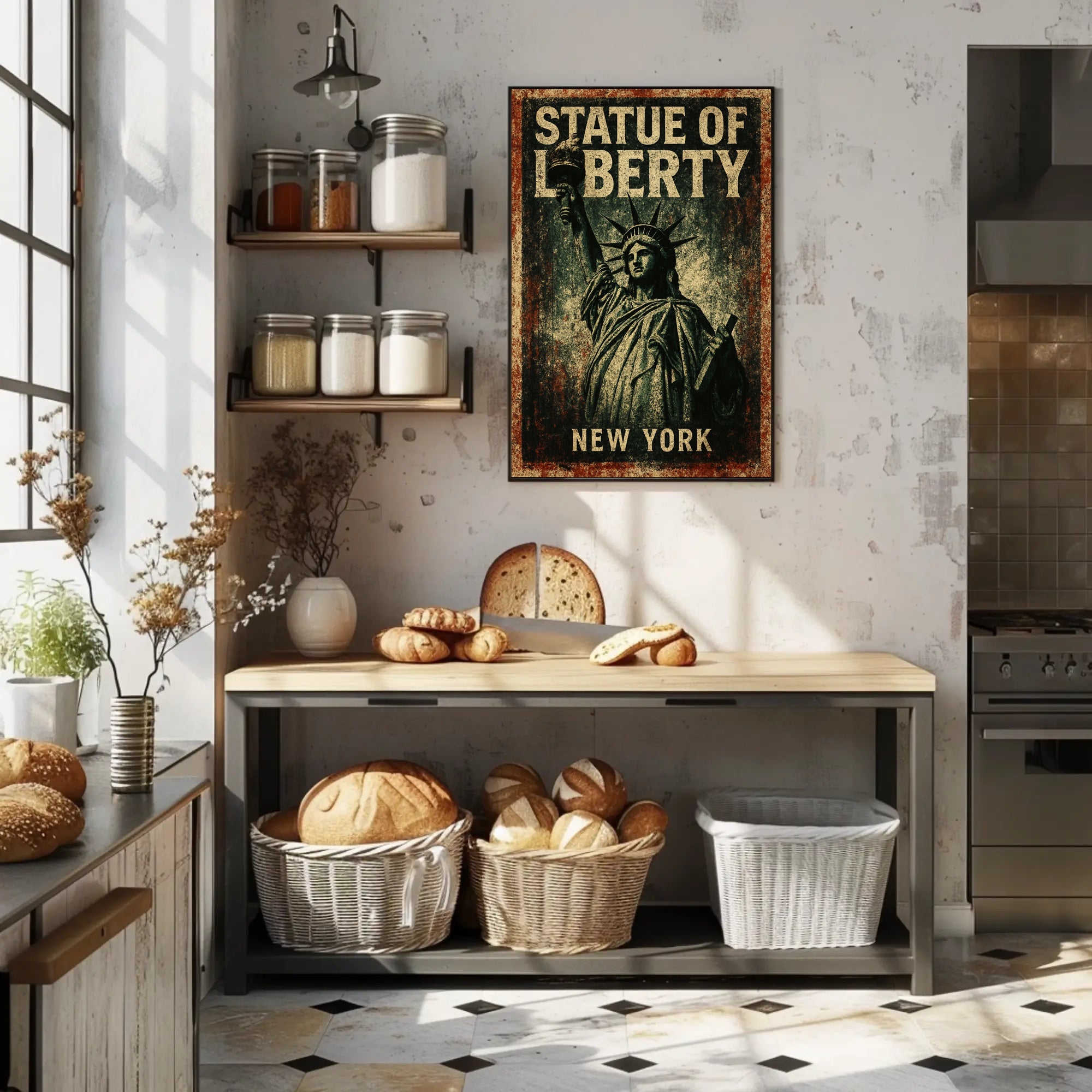 Statue Of Liberty New York Poster PosterGoat