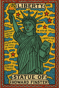 Statue of Liberty Folk Art Cultural Poster PosterGoat