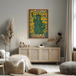 Statue of Liberty Folk Art Cultural Poster PosterGoat