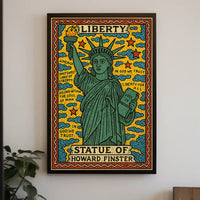 Statue of Liberty Folk Art Cultural Poster PosterGoat