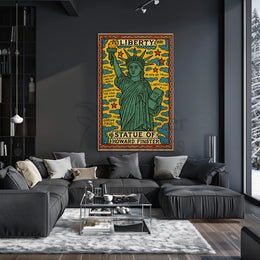 Statue of Liberty Folk Art Cultural Poster PosterGoat