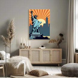 Statue of Liberty Inspiration Art Urban or Cityscape Poster PosterGoat