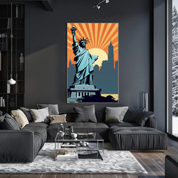 Statue of Liberty Inspiration Art Urban or Cityscape Poster PosterGoat