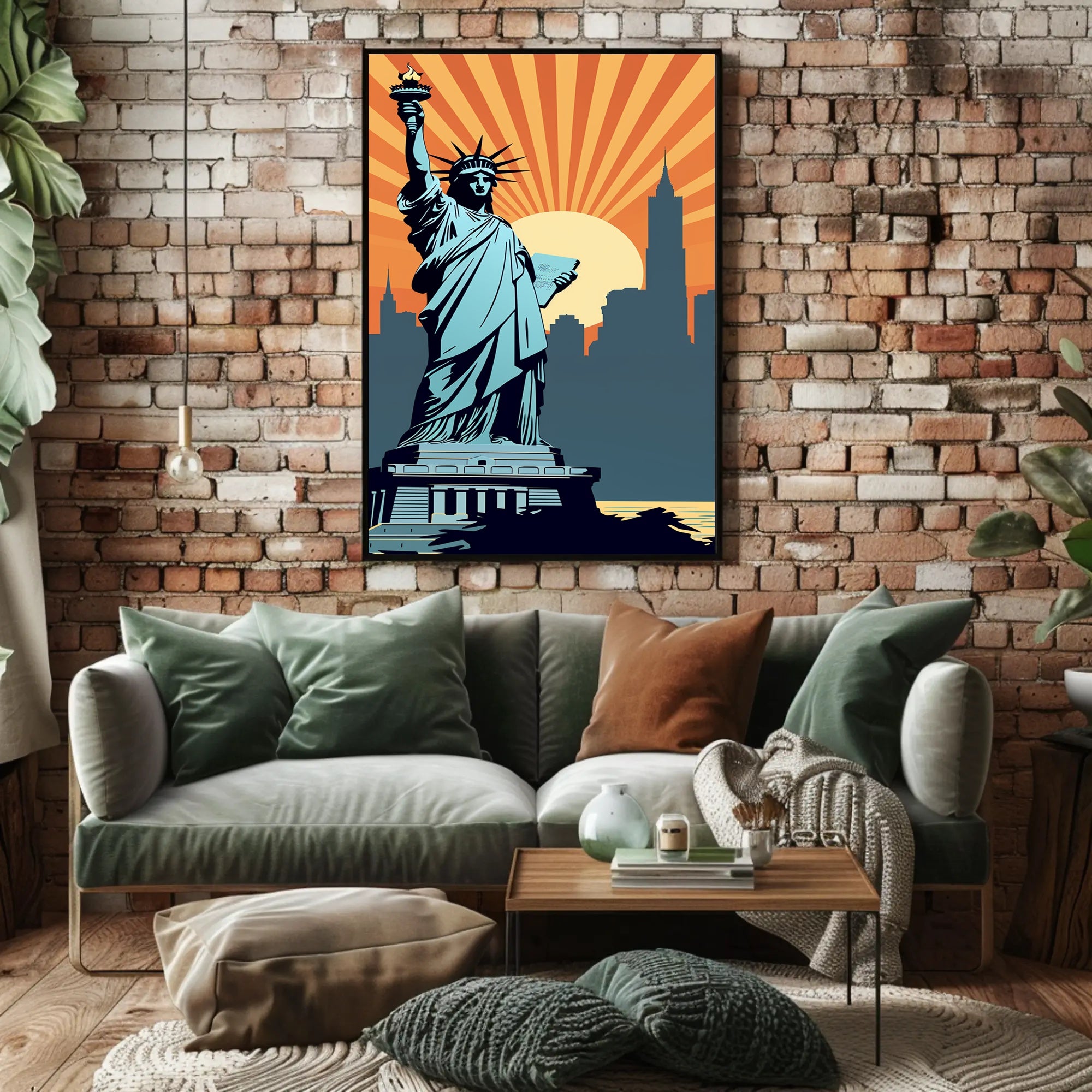 Statue of Liberty Inspiration Art Urban or Cityscape Poster PosterGoat