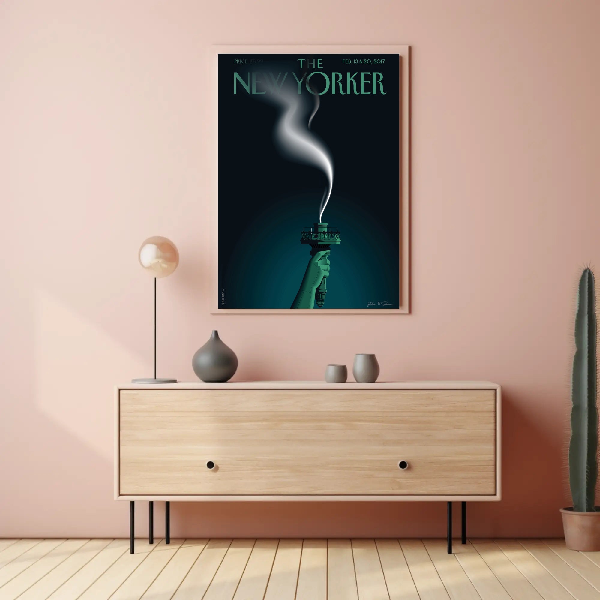 Statue of Liberty New York City Artistic Travel Poster PosterGoat