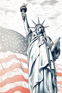 Statue of Liberty New York Patriotic Heritage Poster PosterGoat