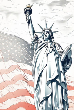 Statue of Liberty New York Patriotic Heritage Poster PosterGoat
