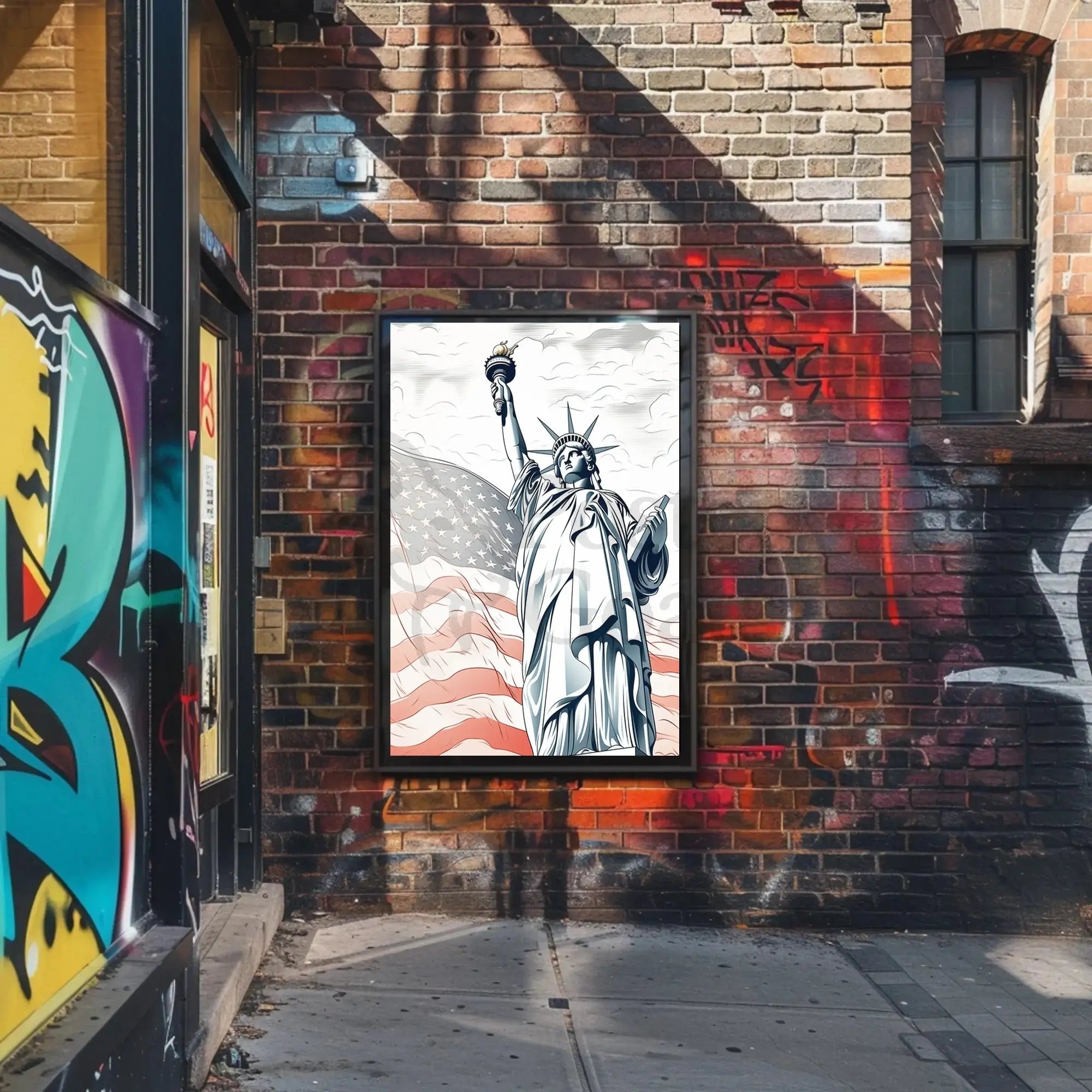 Statue of Liberty New York Patriotic Heritage Poster PosterGoat