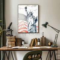 Statue of Liberty New York Patriotic Heritage Poster PosterGoat