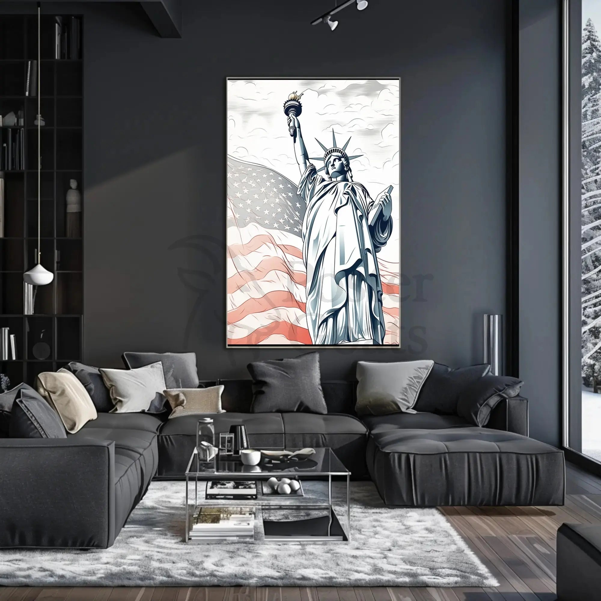 Statue of Liberty New York Patriotic Heritage Poster PosterGoat