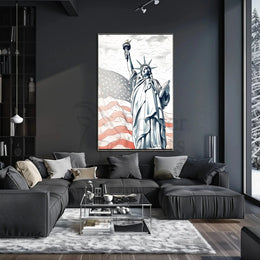 Statue of Liberty New York Patriotic Heritage Poster PosterGoat