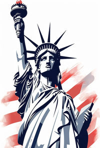 Statue of Liberty Patriotic Pop Culture Poster PosterGoat