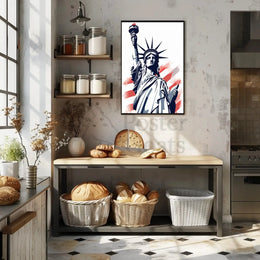 Statue of Liberty Patriotic Pop Culture Poster PosterGoat
